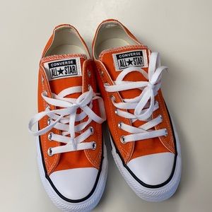 Orange converse, unisex low top